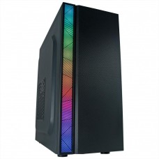 Корпус Frontier PAUNI P05, RGBполоса, 1x120мм, USB 3.0+ 2x2.0, GPU 330мм,CPU 150, 370*180*410mm, ATX