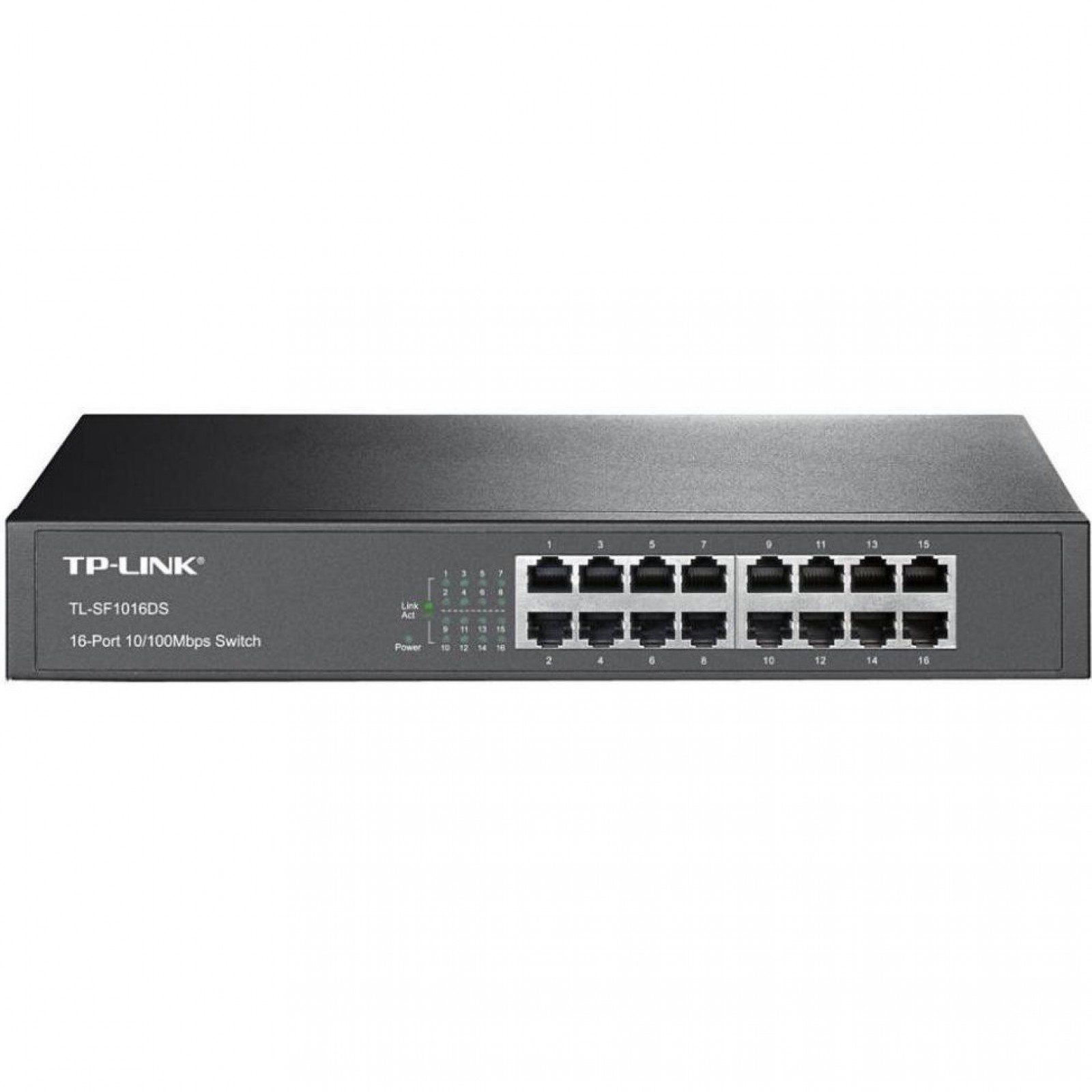 Комутатор TP-LINK TL-SF1016DS 16xFE, Некерований