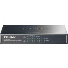 Коммутатор PoE 8 port 1000Mbit TP-Link TL-SG1008P (8x100/1000 Mb/s, PoE 65.2W, неуправляемый, метал)