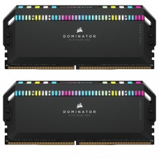Модуль пам\'яті для комп\'ютера DDR5 32GB (2x16GB) 6200 MHz Dominator Platinum RGB Black Corsair (CMT3