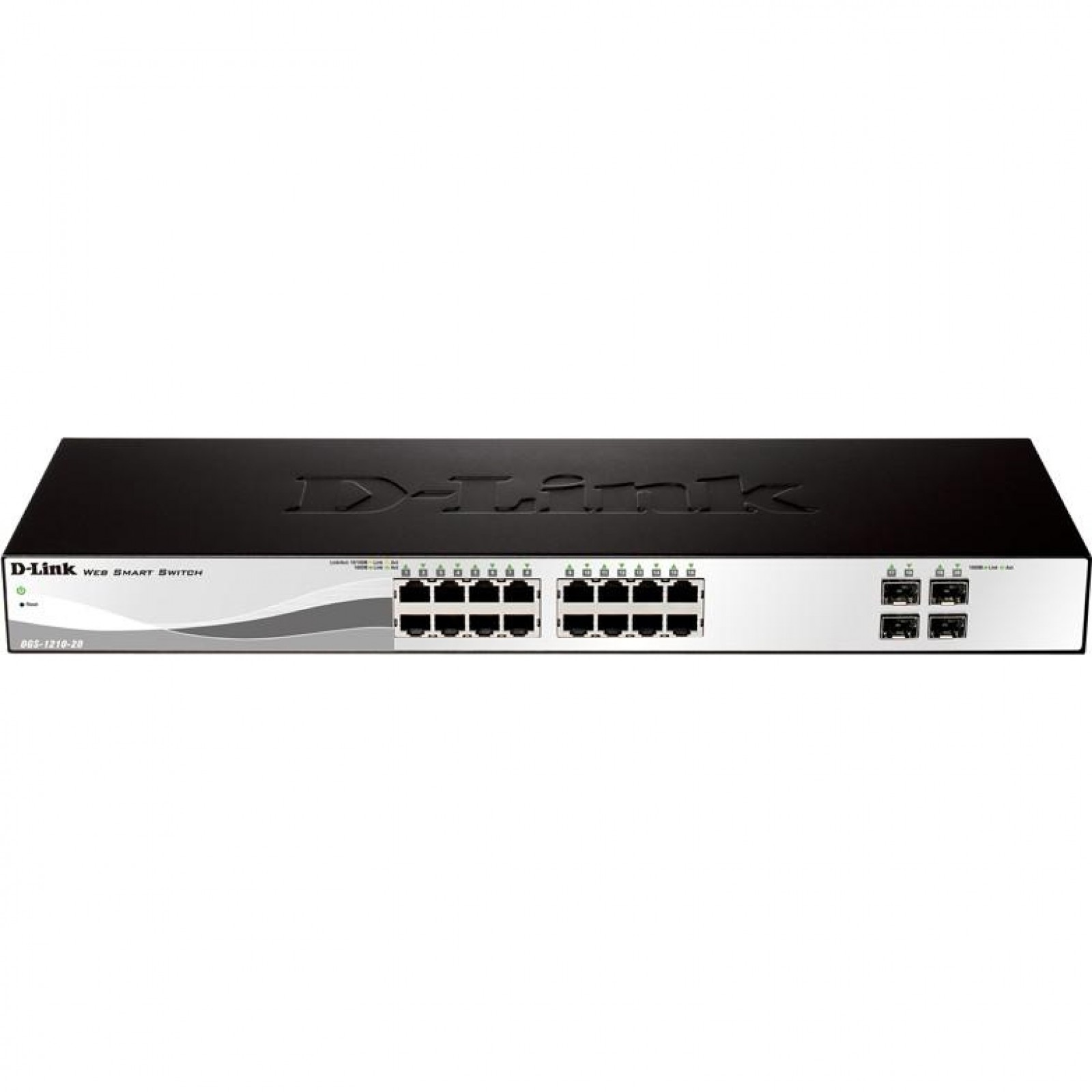 Комутатор D-Link DGS-1210-20/F 16xGE, 4xSFP, WebSmart