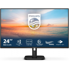 23.8" TFT Philips 24E1N1100A IPS FHD 16:9, 1300:1, 250кд/м2, 1мс 178/178, HDMI/VGA Speak black