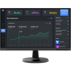 23.8" Монитор Lenovo D24-40, FHD, VA, 178/178, 4ms, 75 Гц, VGA, HDMI кабель 1,8м, Black,