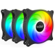 Вентилятор 120мм PcCooler FX 120 ARGB BK 3in1 (2000 об/мин, 33.2 дБ,3-pin, 4-pin)