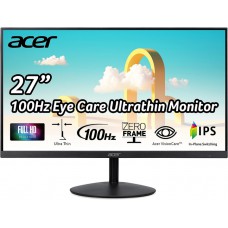 27" Монитор Acer SB272EBI, FHD, D-Sub, VGA, HDMI, IPS, 100Hz, 1ms, AMD FreeSync