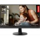 23.8" Монитор Lenovo D24-40, FHD, VA, 178/178, 4ms, 75 Гц, VGA, HDMI кабель 1,8м, Black,