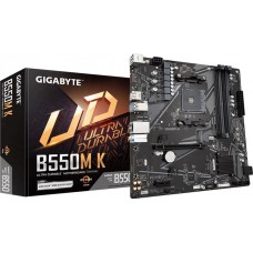 Материнская плата Gigabyte B550M K (sAM4, B550, 4xDDR4, HDMI, DP, DVI, 2xM.2, mATX)