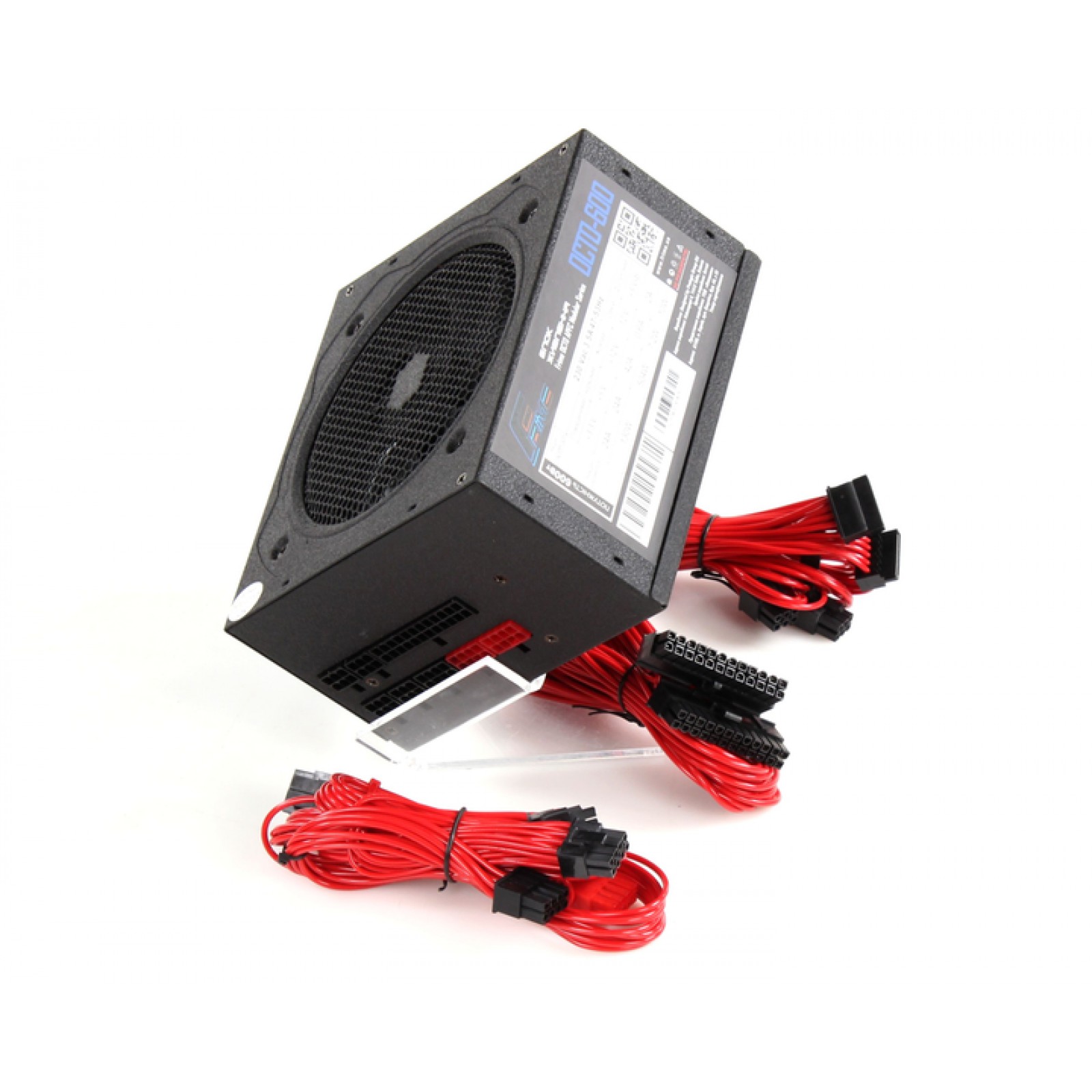 Блок питания 600W Frime A-PFC, модульный, 9 sata, 20+4pin, 4+4+4 pin, PCI-E 6+2pin