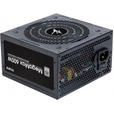 Блок питания Zalman Megamax 600W, 83%, 80+ White, 120мм, 2xCPU (8pin+4pin), 2xPCIe 8pin(6+2